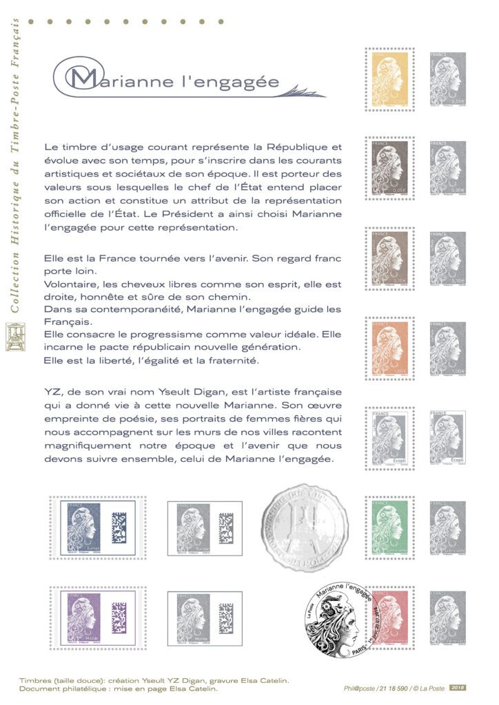 Document philatélique mis en page